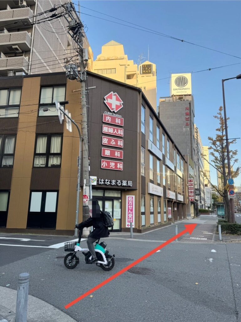 《ニキビ専門店》地下鉄本町駅からのアクセス